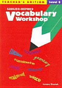 Vocabulary Workshop Teachers Edition  Level E  Book