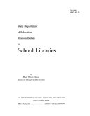 State Department of Edaucation Responsibilities for School Libraries