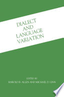 Dialect and Language Variation