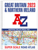 2023年英国A Z超标公路地图集A3螺旋