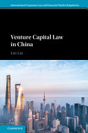 Venture Capital Law in China Book