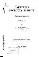 California Products Liability