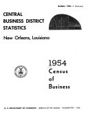 1954 Census of Business: Central Business District Statistics