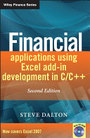 Financial Applications using Excel Add in Development in C   C  