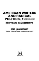 American Writers And Radical Politics 1900 39