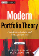 Modern Portfolio Theory Book