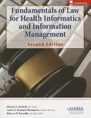 Fundamentals of Law for Health Informatics and Information Management Book PDF