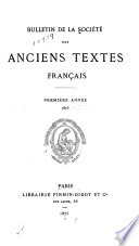 Bulletin de la Société des anciens textes français