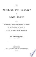 The Breeding and Economy of Life Stock, Etc