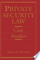 Private Security Law Book