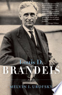 Louis D  Brandeis Book
