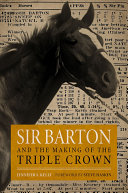 Sir Barton and the Making of the Triple Crown Book Jennifer S. Kelly