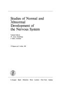 Studies of Normal and Abnormal Development of the Nervous System Book