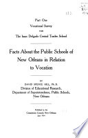 Facts about the Public Schools of New Orleans in Relation to Vocation