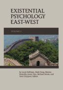 Existential Psychology East West  Volume 2 