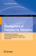 Development of Transport by Telematics