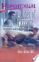 Homosexual Rites of Passage Book