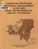 Proposed Resource Management Plan and Final Environmental Impact Statement for the Lahontan Resource Area, Nevada