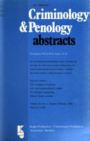 Criminology & Penology Abstracts