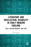 Literature and Intellectual Disability in Early Modern England [Pdf/ePub] eBook