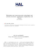 Blockchain and cryptocurrencies technologies and network structures: applications, implications and beyond