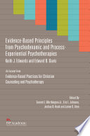 Evidence Based Principles From Psychodynamic And Process Experiential Psychotherapies