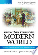 Events That Formed the Modern World: From the European Renaissance through the War on Terror [5 volumes] PDF Book By Frank W. Thackeray,John E. Findling