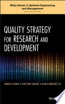 Quality Strategy for Research and Development Book