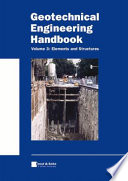 Geotechnical Engineering Handbook  Elements and Structures