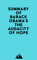 Summary of Barack Obama's The Audacity of Hope