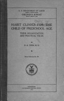 Habit Clinics for Child of Preschool Age