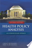 Health Policy Analysis Book
