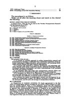 Surface Transportation Research and Development Act of 1997