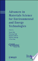 Advances in Materials Science for Environmental and Energy Technologies Book