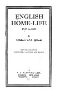 English Home-life, 1500 to 1800