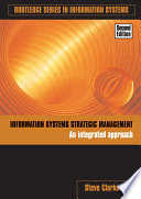Information Systems Strategic Management Book