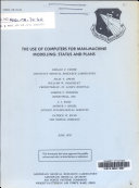 The Use of Computers for Man-machine Modelling