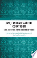Law  Language and the Courtroom Book