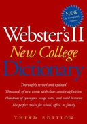 Webster s II New College Dictionary