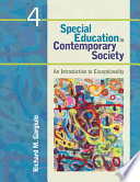 Book Special Education in Contemporary Society Cover