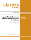 Impact of Behavior-based Safety Techniques on Commercial Motor Vehicle Drivers