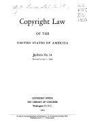 Copyright Law of the United States of America Book