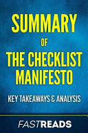 Summary of the Checklist Manifesto