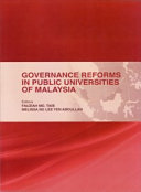 Governance Reforms in Public Universities of Malaysia (Penerbit USM)