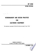 Workmanship and Design Practices for Electronic Equipment Book