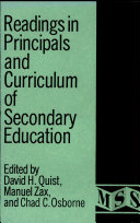 Readings in Principals and Curriculum of Secondary Education