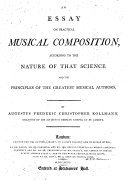 “An” Essay On Pratical Musical Composition