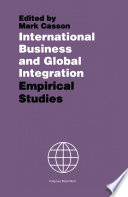 International Business and Global Integration Book
