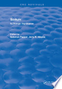 Sodium  Its Biologic Significance Book