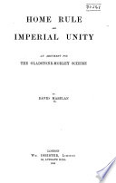 Home Rule and Imperial Unity